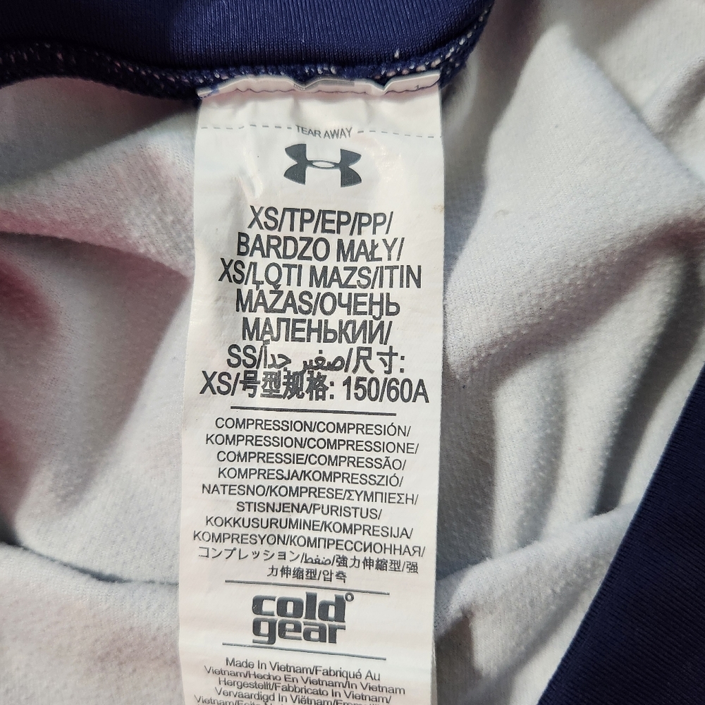 Under Armour Blue Patterned Coldgear Compression … - image 3